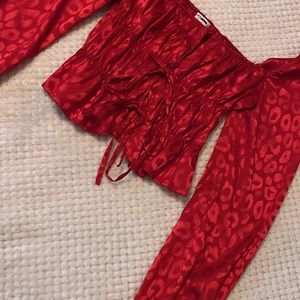 Red skirts XS